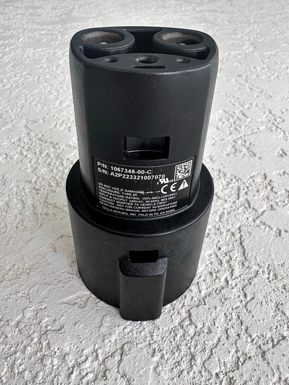 Tesla SAE J1772 Charging Adapter
